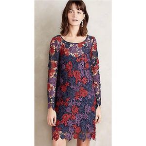 Anthropologie Moulinette Soeurs Lace Harvest Blooms Crochet Dress Size 4 NWOT